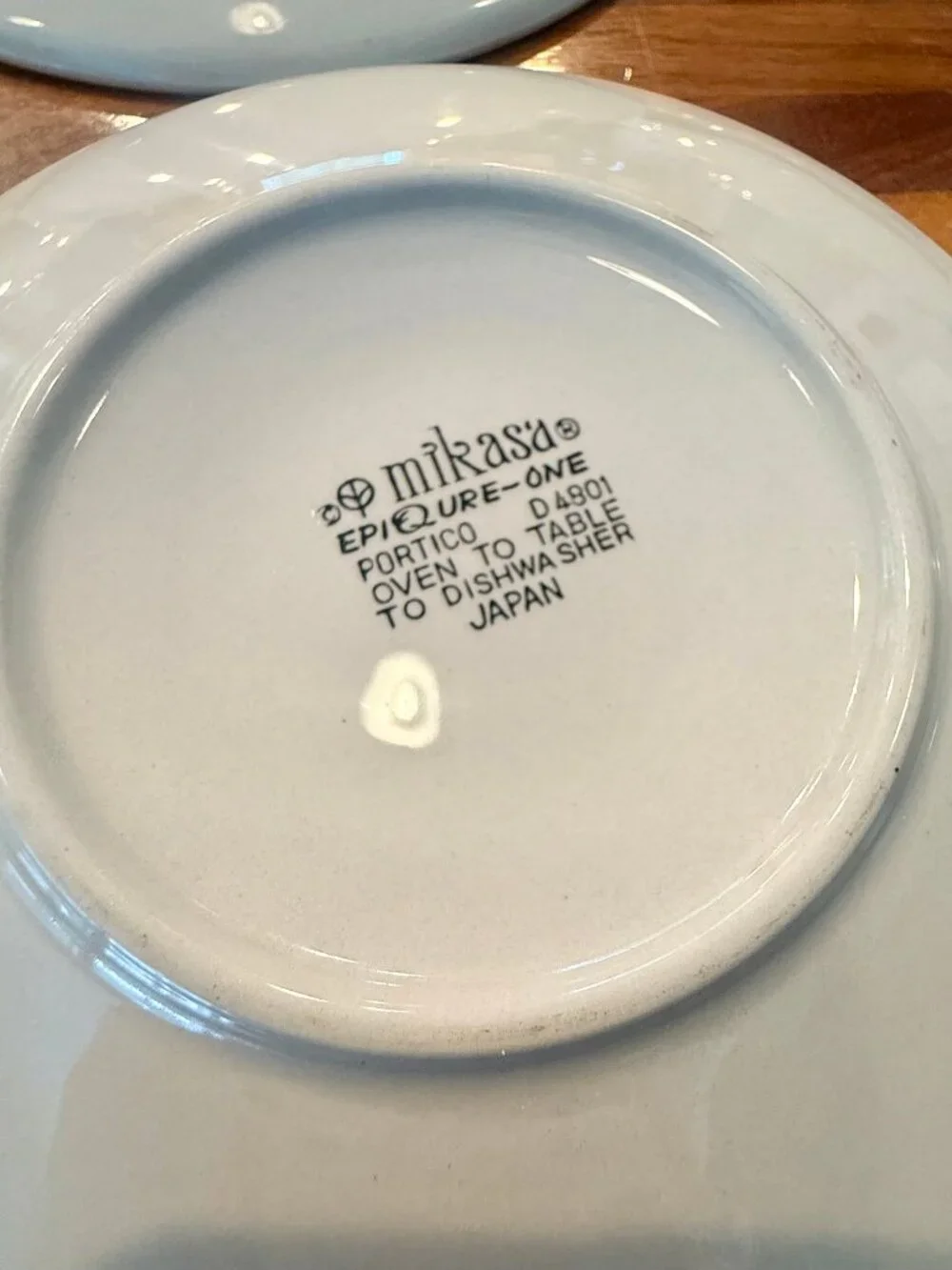 Vintage Mikasa Portico Epiqure One Saucers D4801 Stoneware 1970s Japan Set of 8